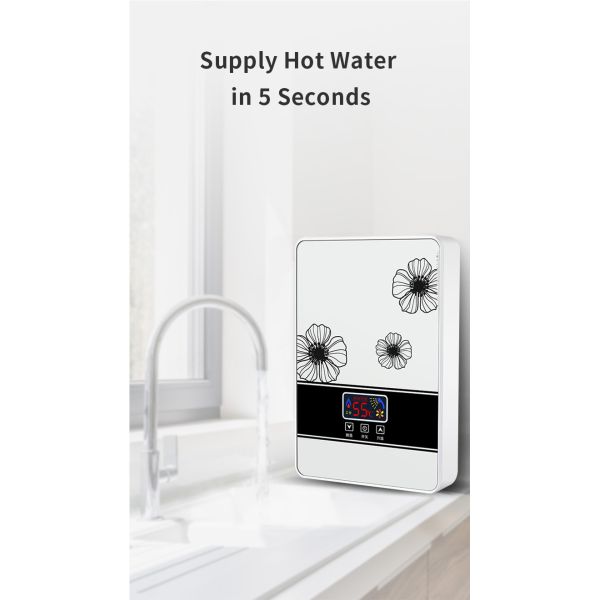 Custom Instant Shower Hot Water Heater 3.5KW-6KW Electric Wall Hung Water Heater