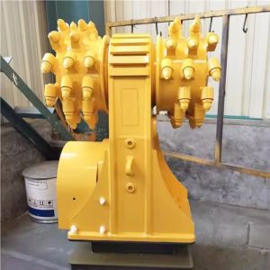 Drum Cutter Double Heads Excavator Attachments Design Horizontal And Vertical