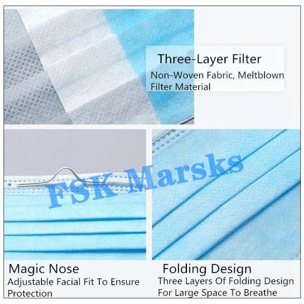 Personal Protection Face Mask Antiviral Thickened Enlarged Breathable Width 95mm