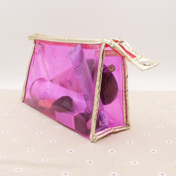 Buy Gravure Printing Clear Cosmetic Carry Bag Reclosure And Reusable at wholesale prices