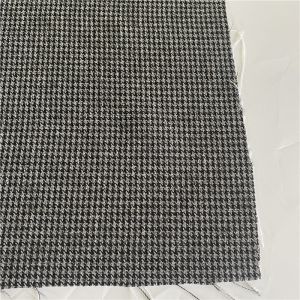 Double-Layer Houndstooth Chivu Fabric for Autumn Winter Coat CHECK FABRIC Width