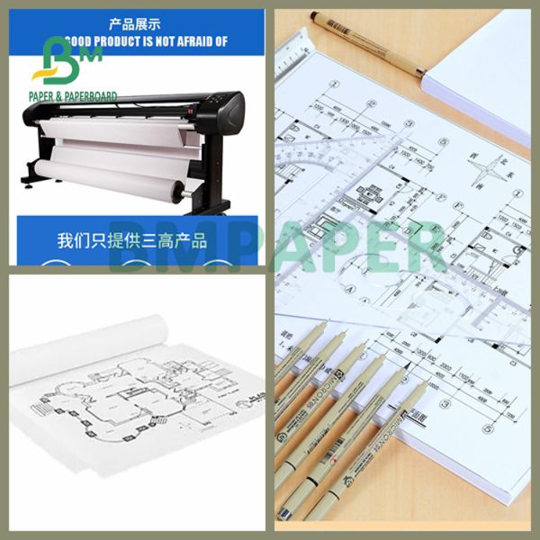 20lb Good Printing Results Engineering Bond Paper For Photo Gallery 610mm 620mm
