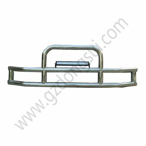 304 Stainless Steel New Semi Truck Deer Guard With LED Lights For Freightliner