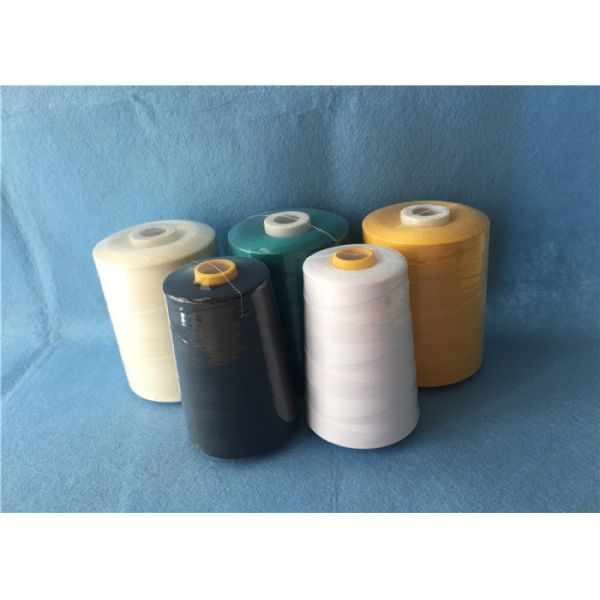100% Polyester Heavy Duty Sewing Thread / Polyester Knitting Yarn Ring Spinning