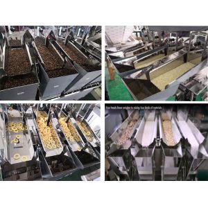 Automatic 2/4 Heads Linear Weigher Packaging Machine Weighing Food