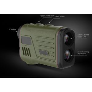 Quality 1200m Golf Laser Telescope Rangefinder With Measuring Height / Angle for sale