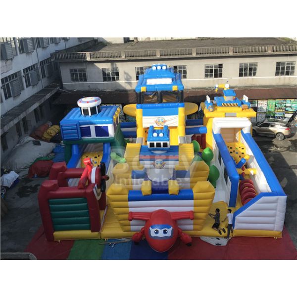 Super Wings Bounce Playground Theme Park Cartoon Indoor Inflatable Play Area