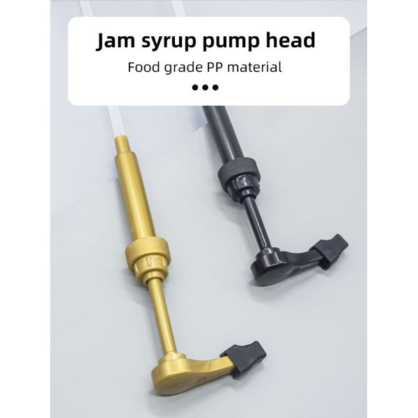 Food Grade Gold Syrup Dispenser Pump Dustproof Drip Proof Design