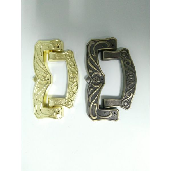 Ref H008 Gold Size 19 X 11 Cm Casket Handles , Zinc Alloy Coffin Accessories