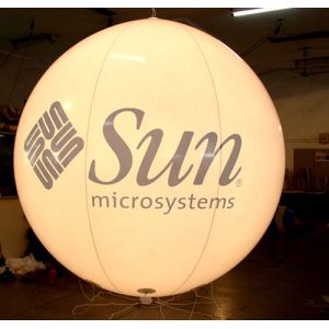 China Customized design advertising inflatable balloon with light inside on sale