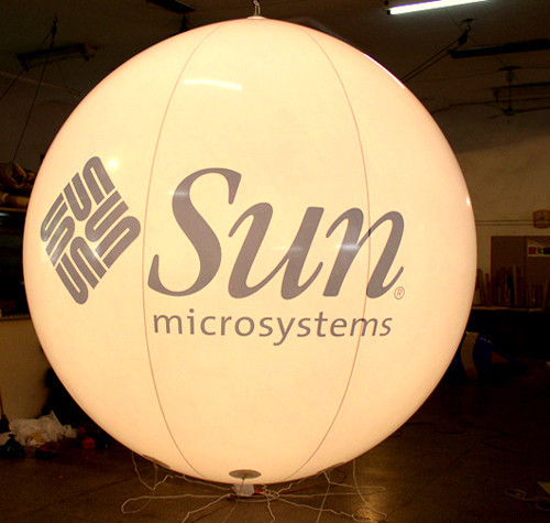 Buy Customized design advertising inflatable balloon with light inside at wholesale prices