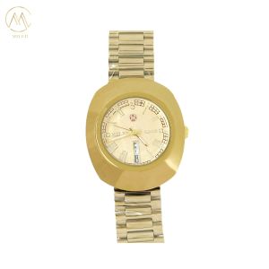 Multiple Colors Option Selle Gold Bezel Quartz Watch For Men
