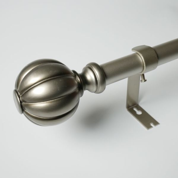 Buy Painted Metal Pole Resin Finials Pipe Curtain Rods at wholesale prices