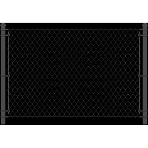 Hot Dipped Galvanized Chain Link Fence Panel With Round Post