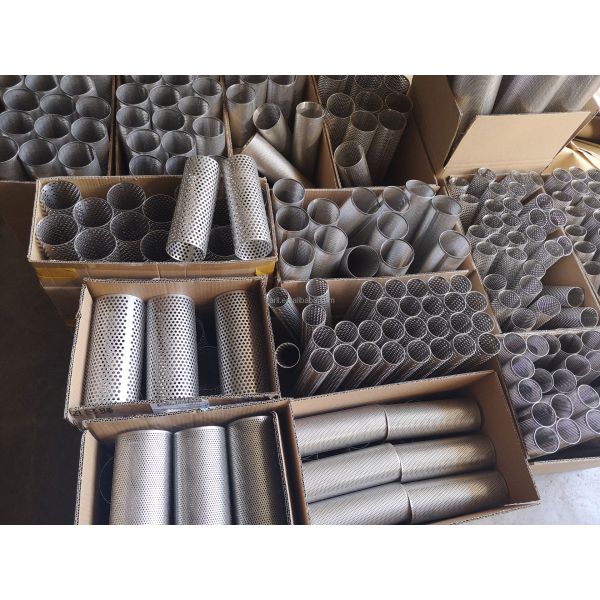 316 Stainless Steel Perforated Filter Tube 1.2m Length 1.5mm Thickness