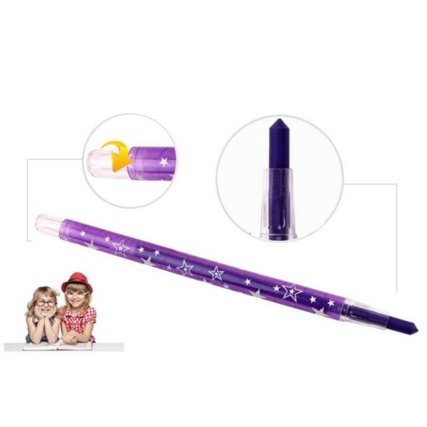 Eco-friendly fancy 12 colors Non-toxic wax crayon set/ 12 colors rotating body crayon for children