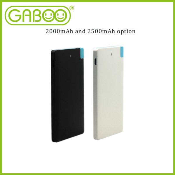 HG-W0202/HG-W0202L Credit card power bank with lightning connector & micro usb cable