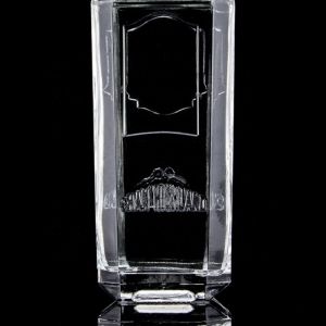 750ml 75cl Super Flint Square Embossed Glass Bottle with Screw Cap Rum Vodka