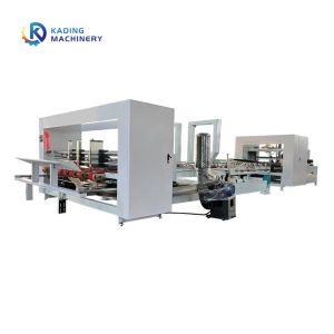 3 Layer Board Folder Gluer Machine With Auto Feeding For Gluing Packing