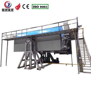 China Durability Automatic Rock and Roll Rotomolding Machine with Delta PLC Control on sale