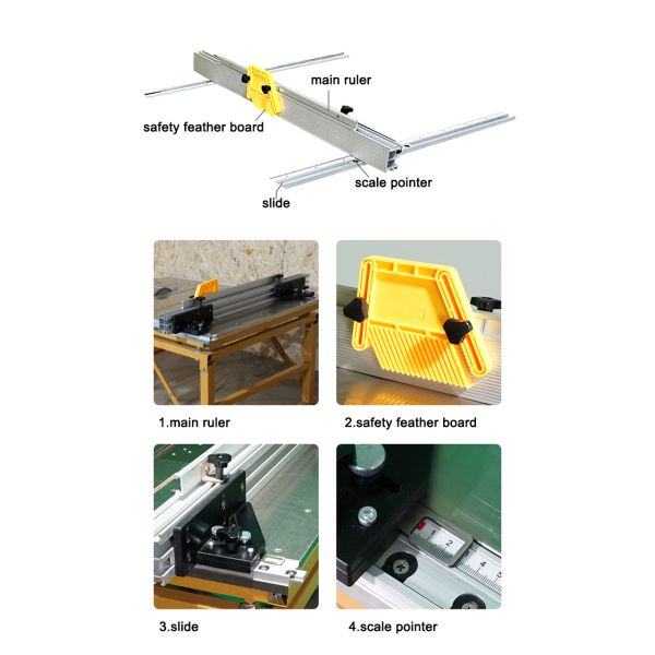 Double Blade Circular Slide Table Saw Woodworking Machinery Wood Panel 220V 2600w