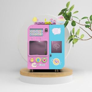 GPS 2500W Fairy Floss Vending Machine APP Control Brushless Burner
