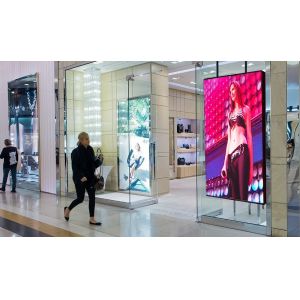 IP43 IC 2038 Led Transparent Screen Led Wall W96*H96 Dots CE ROHS