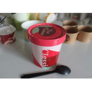 8oz Branded Disposable Ice Cream Paper Cups with Our Brand