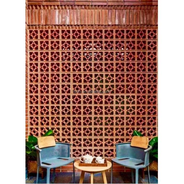 1100N Resistance To Compression Durable Fire Bricks For Breeze Cement Brick Fence Design