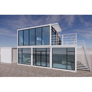 Outdoor Construction Site Prefabricated Modern Design Office Building with
