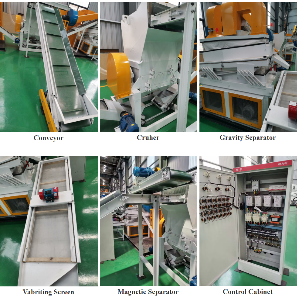 Copper Wire Recycling Machine Copper Cable Granulator Automatic Dry Copper Recycling Machine
