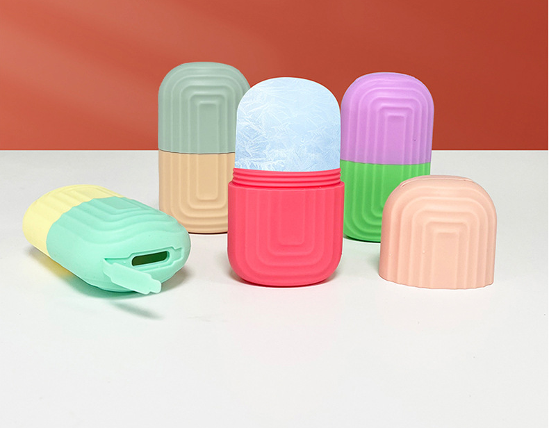 Silicone Face Ice Cube Facial Contouring Ice Mold Roller for Sustainable Ice Cream Tools