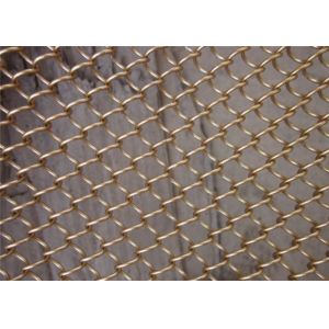 Aluminium Alloy Decorative Room Partition U / H Track Metal Mesh Drapery