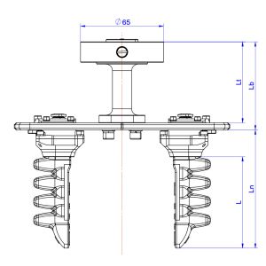 Food Grade 1400g Symmetrical Flexible Robot Gripper