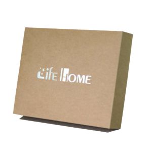 Custom Brown Kraft Paper Drawer Boxes Packaging With PET Window Wholesale