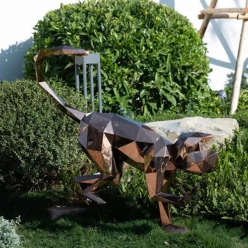 Buy Lawn Garden Animal Sculptures Metal Geometry Bronze Monkey Sculpture at wholesale prices