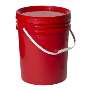 Securely Sealed 15L Clear Recycled Plastic Bucket With Sealing Lid for Paint