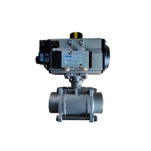 ASME B16.34 Pneumatic Ball Valve with 8Nm-4583N.m Torque and CF8/CF8M/CF3M