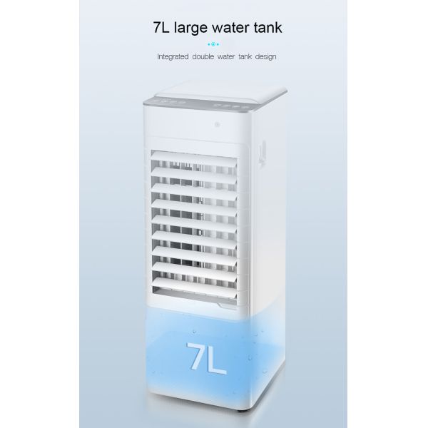 Digital Control Portable 7L Household Air Conditioning Fan for Dual of Cold and Warm