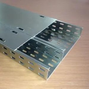 Easy Install HDG Tray , 50mm Galvanised Cable Tray Thickness Customized