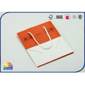 Matte Varnishing Cotton Handle 180gsm Paperboard Bag 4c Print