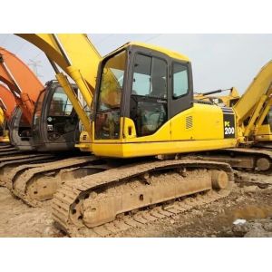 Used KOMATSU PC200-7 Tracked Excavator Original Paint Good Condition Japanese