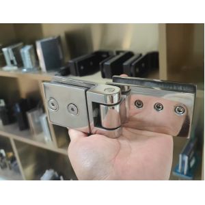 Corrosion Resistance Frameless Shower Hinges Easy Installation Indoor