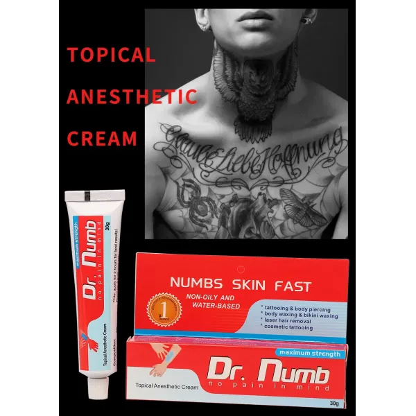 Dr Numb Tattoo Numbing Cream Microblading Body Tattoo High Quality Lido=Caine Ointment for Filler Microblading