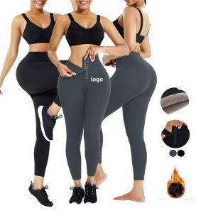 Women's Butt Lifter Compression Pant Leggings with Waist Trainer and Tummy
