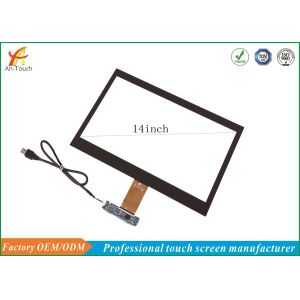 Black Border 14 Inch POS Touch Panel Capacitive Multifunction With USB Connector