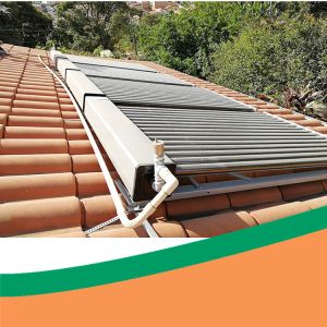 Quality Galvanized Steel Bracket Roof Solar Water Heater 27 Degree For Swimming Pool for sale