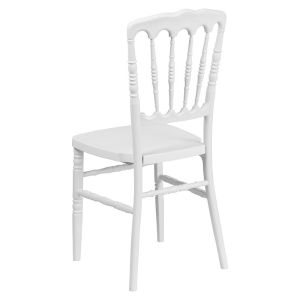 White PP Plastic Chiavari Wedding Chairs Stackable