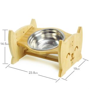 19cm 23.8cm Stainless Steel Elevated Dog Bowls BPA Free