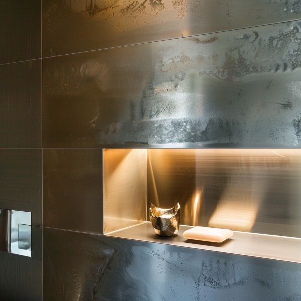 Buy Waterproof Stainless Steel Wall Niche For Shower Storage at wholesale prices